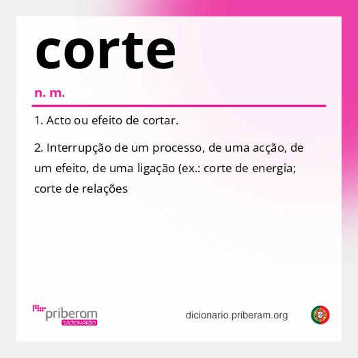 Significado de corte